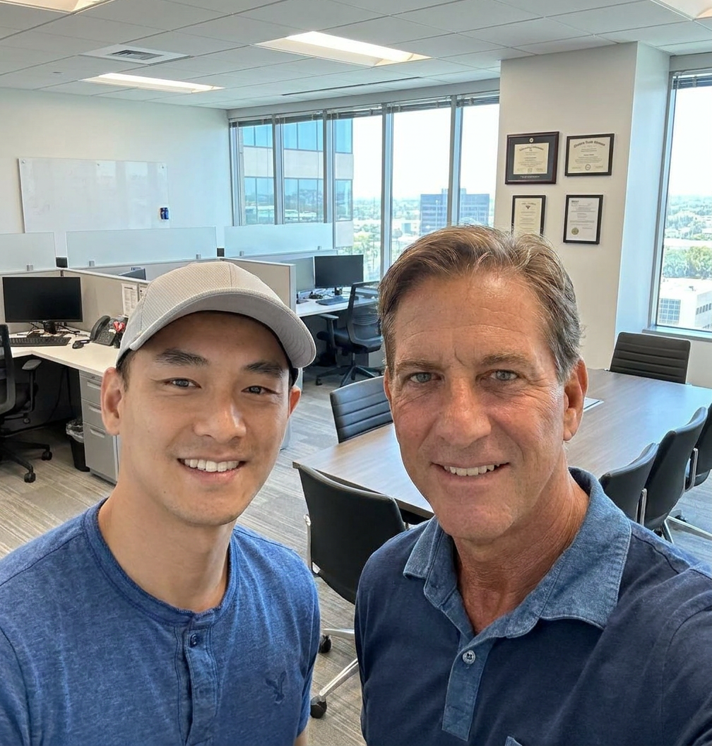 David Key and Justin Khuu, co-founders of VolcanoLeads.ai